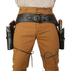 Mens Gunslinger Holsters and Old West Replica Pistols